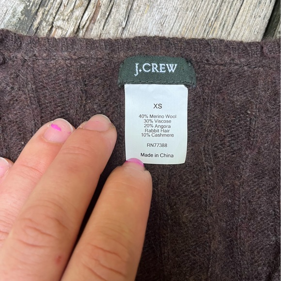 JCREW Cable Knit Wool Blend Sweater J. Crew - XS - Picture 2 of 7